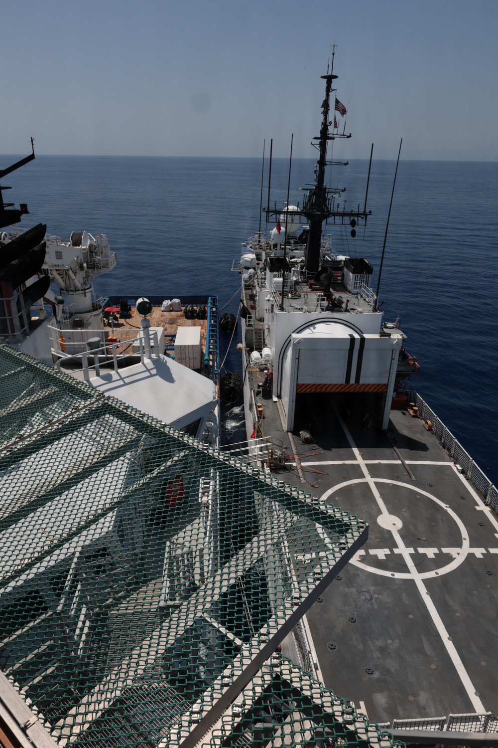 USCGC Forward and HSC Ocean conduct landmark replenishment at sea