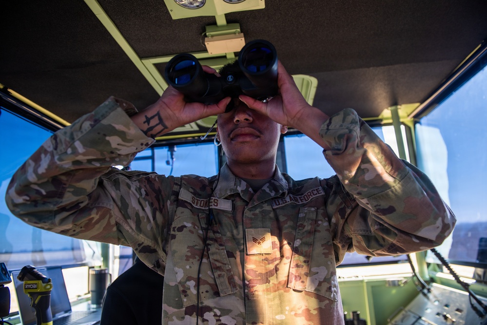 60th OSS Airmen operate mobile air traffic control tower