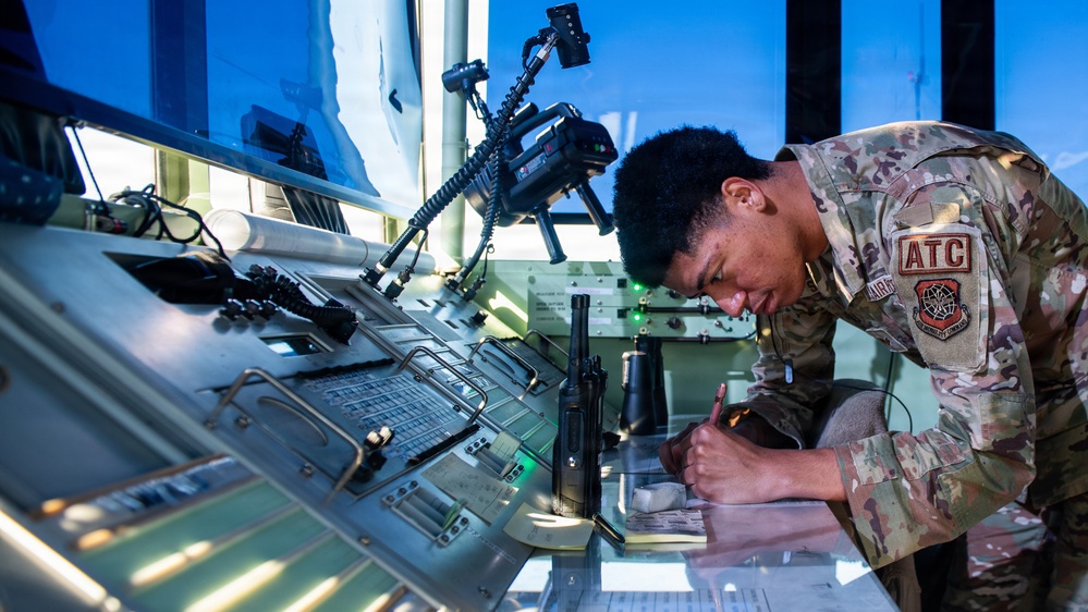 60th OSS Airmen operate mobile air traffic control tower