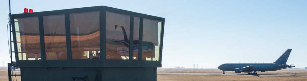 60th OSS Airmen operate mobile air traffic control tower