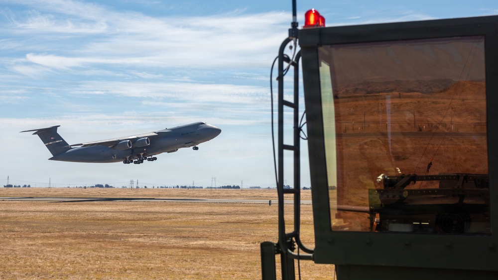 60th OSS Airmen operate mobile air traffic control tower
