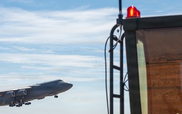 60th OSS Airmen operate mobile air traffic control tower