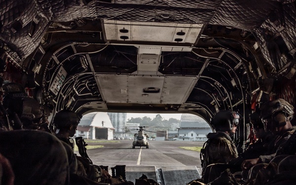 PANAMAX-26: V1/6, Partner forces conduct simulated air raid