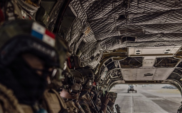 PANAMAX-26: V1/6, Partner forces conduct simulated air raid