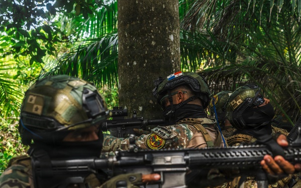 PANAMAX-26: V1/6, Partner forces conduct simulated air raid