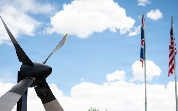 Wyoming Air National Guard Installs Custom Propeller Monument