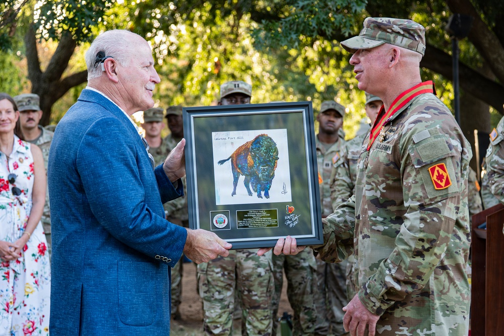 Command Sgt Maj. Garry Pruitt Recognized by City of Lawton Mayor