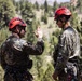 Summer Mountain Leaders Course 1-26 students test their repelling skill on Little Face