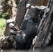 Summer Mountain Leaders Course 1-26 students test their repelling skill on Little Face