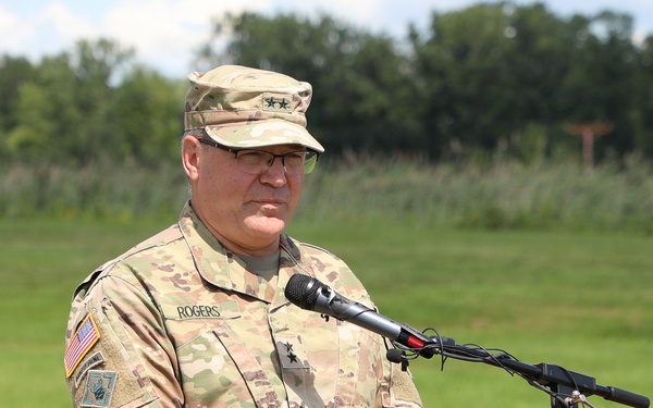 Rogers speaks at Selfridge Runway Groundbreaking