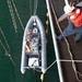 Ronald Reagan Sailors Perform a Rigid Hull Inflatable Boat Onload