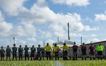 Camp Foster hosts exhibition soccer match with the community
