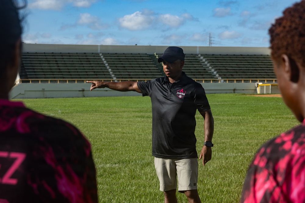 Camp Foster hosts exhibition soccer match with the community