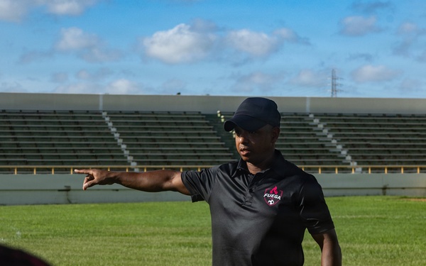 Camp Foster hosts exhibition soccer match with the community