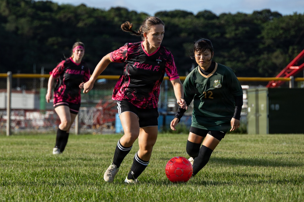 Camp Foster hosts exhibition soccer match with the community
