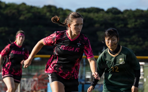 Camp Foster hosts exhibition soccer match with the community