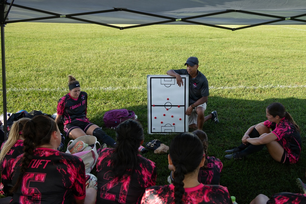 Camp Foster hosts exhibition soccer match with the community