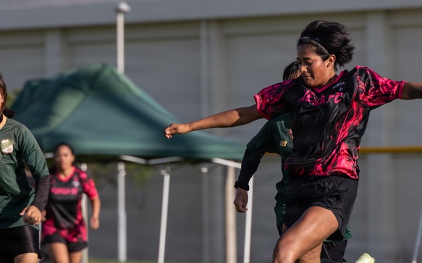 Camp Foster hosts exhibition soccer match with the community