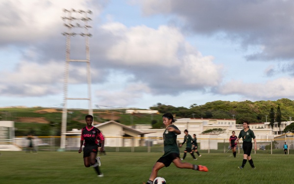 Camp Foster hosts exhibition soccer match with the community