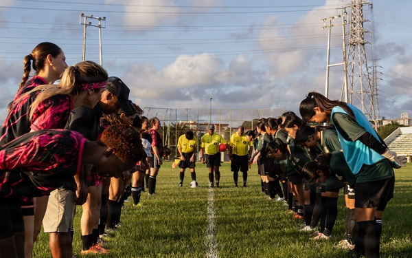 Camp Foster hosts exhibition soccer match with the community