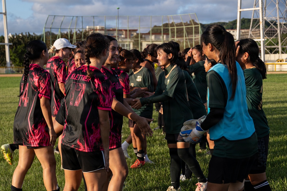 Camp Foster hosts exhibition soccer match with the community