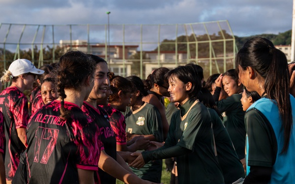 Camp Foster hosts exhibition soccer match with the community