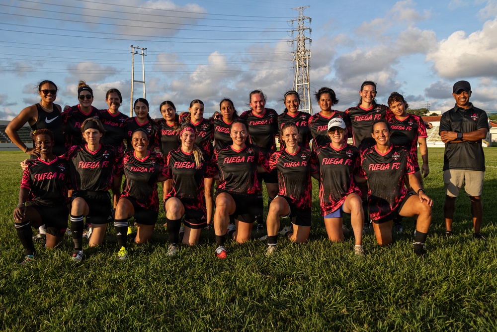 Camp Foster hosts exhibition soccer match with the community
