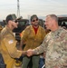 Oregon Guard senior leaders visit airmen fighting Grasshopper Fire