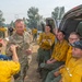 Oregon Guard senior leaders visit airmen fighting Grasshopper Fire
