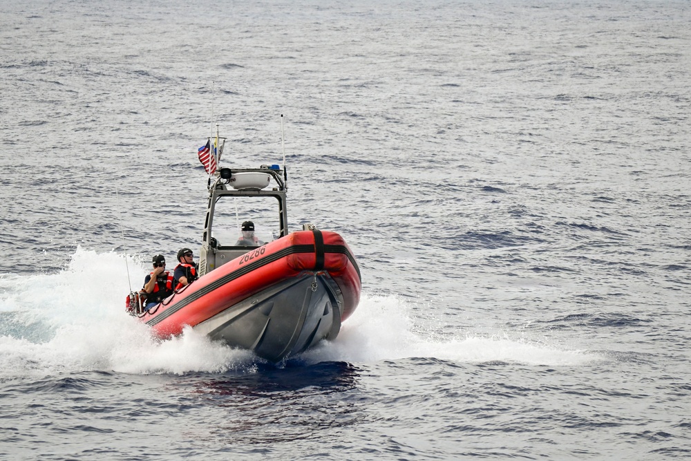 USCGC Joseph Gerczak operates in the Pacific Ocean