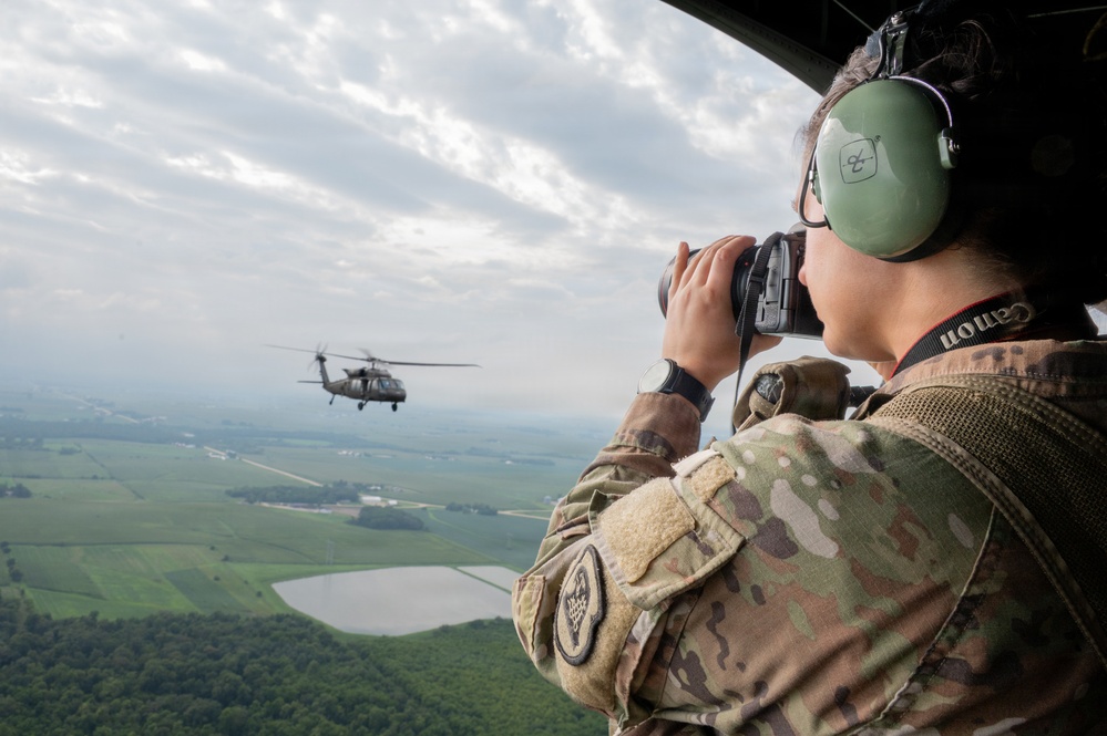 Iowa National Guard conducts Field of Dreams Flyover 2026