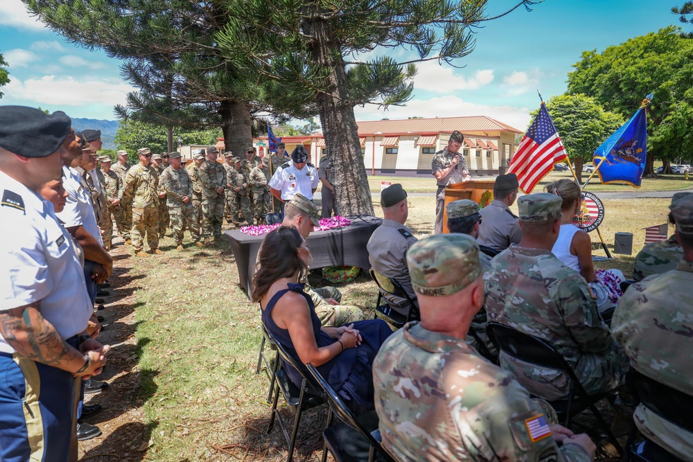 25th CAB holds Blackjack 556, Ozzie 72, and Army Aircraft #96-26699 Remembrance Ceremony