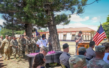 25th CAB holds Blackjack 556, Ozzie 72, and Army Aircraft #96-26699 Remembrance Ceremony