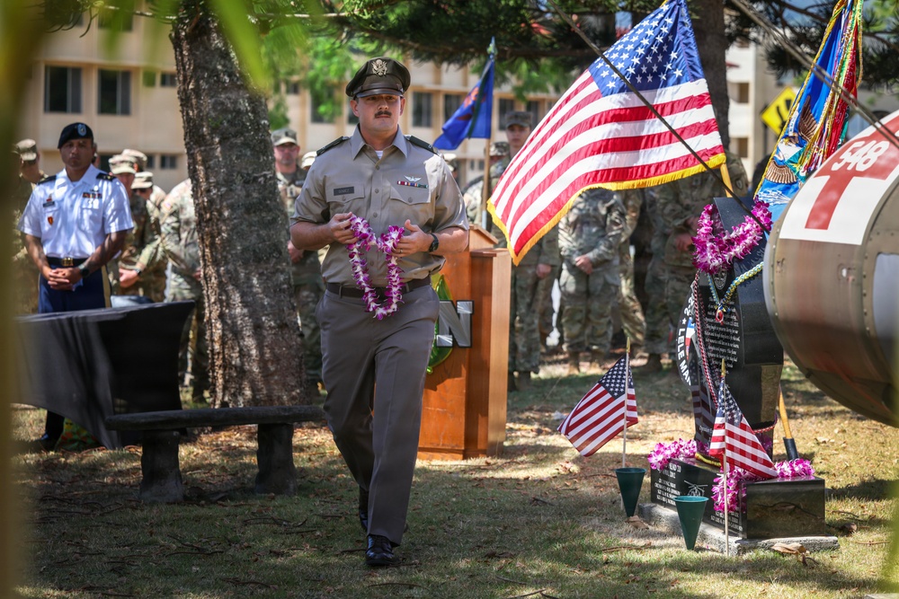 25th CAB holds Blackjack 556, Ozzie 72, and Army Aircraft #96-26699 Remembrance Ceremony