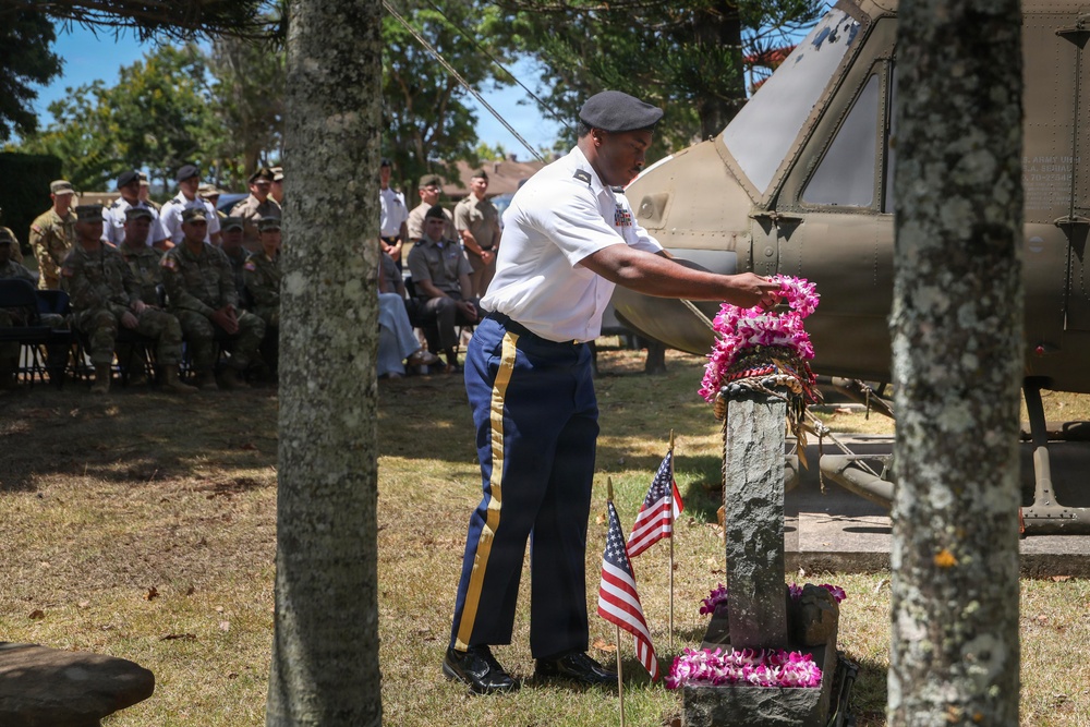 25th CAB holds Blackjack 556, Ozzie 72, and Army Aircraft #96-26699 Remembrance Ceremony