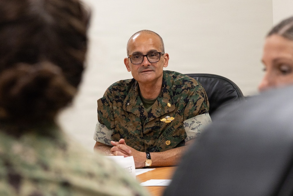 Medical Officer of the Marine Corps visits MCRD San Diego
