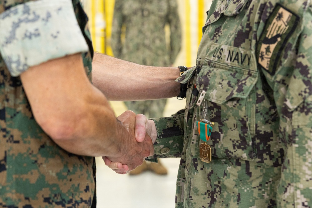 Medical Officer of the Marine Corps visits MCRD San Diego
