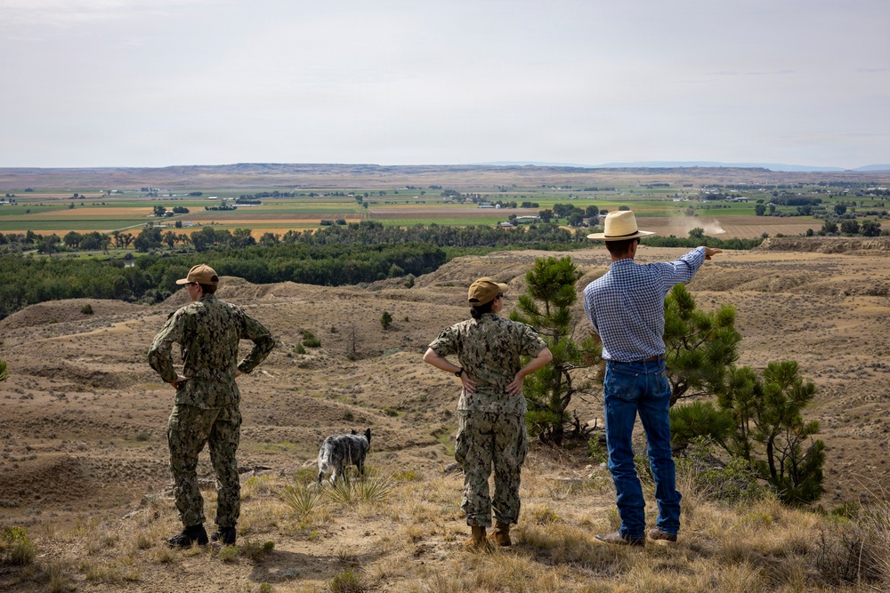 Navy Sailors Tour Montana Ranch