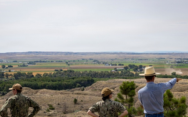 Navy Sailors Tour Montana Ranch