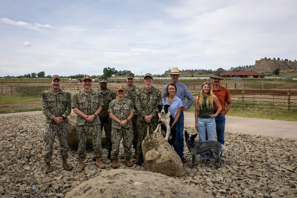 Navy Sailors Tour Montana Ranch