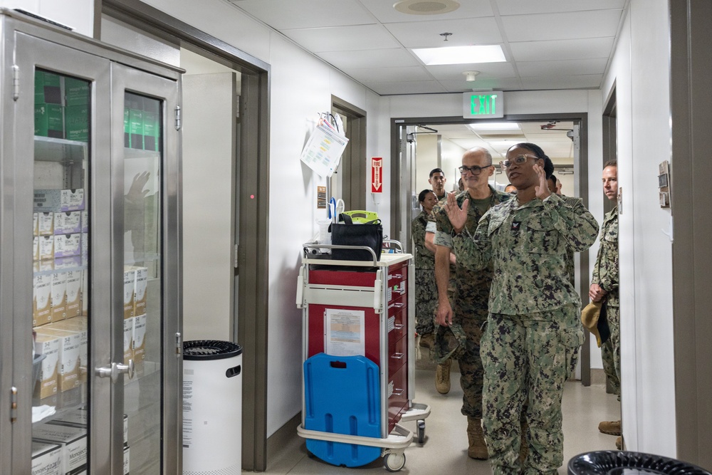 Medical Officer of the Marine Corps visits MCRD San Diego