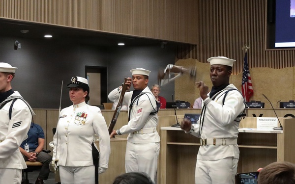 U.S. Ceremonial Guard performs at Billings City Council