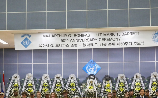 MAJ Bonifas &amp; 1LT Barrett 50th Commemoration Ceremony