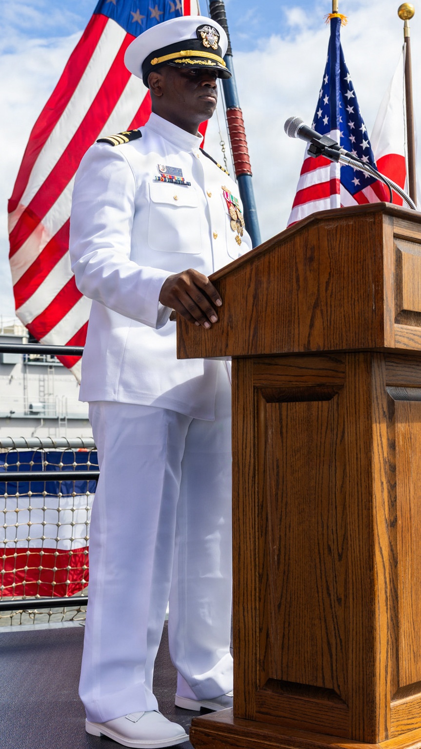 DESRON (15) CHANGE OF COMMAND ABOARD USS HOWARD
