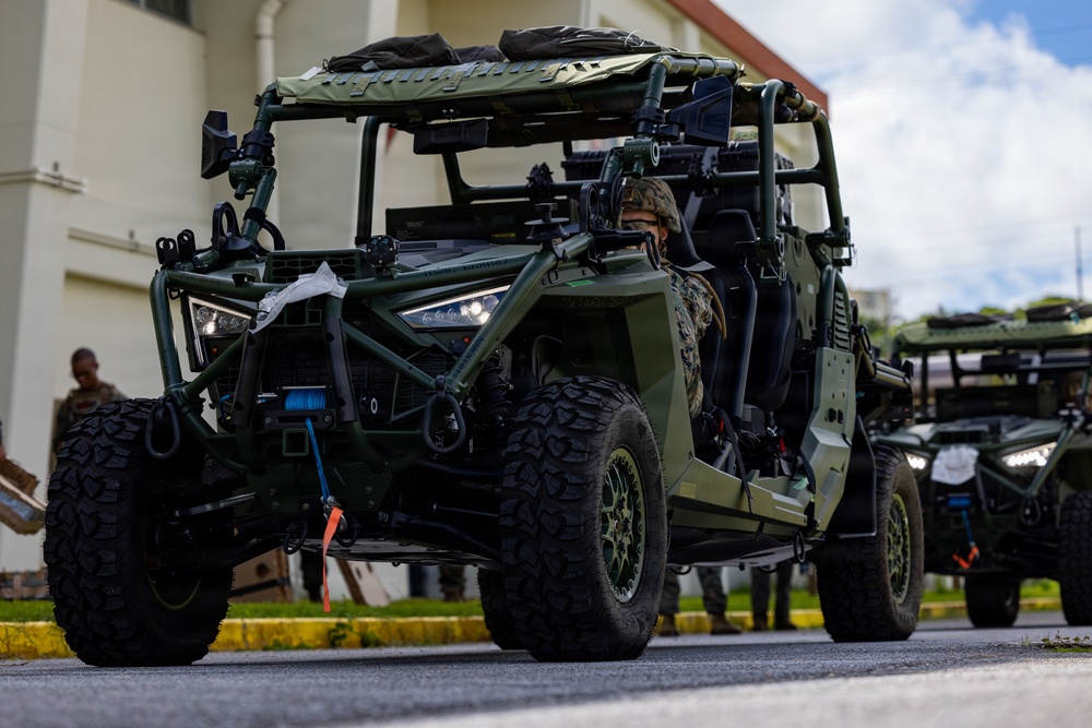 MASS-2 loads Ultra-Light Tactical Vehicles onto MV-22B Osprey in preparation for 31st MEU operations