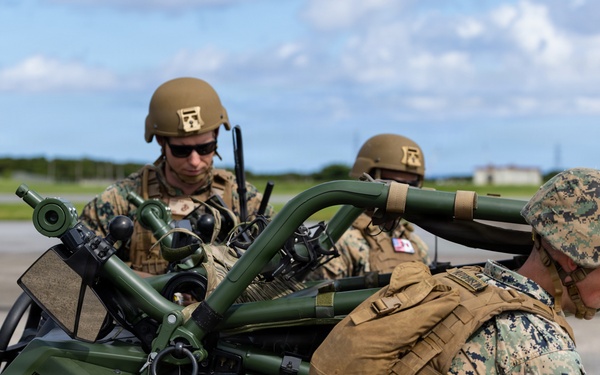 MASS-2 loads Ultra-Light Tactical Vehicles onto MV-22B Osprey in preparation for 31st MEU operations