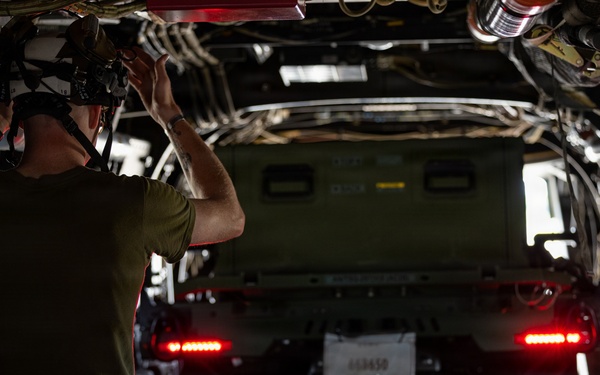 MASS-2 loads Ultra-Light Tactical Vehicles onto MV-22B Osprey in preparation for 31st MEU operations