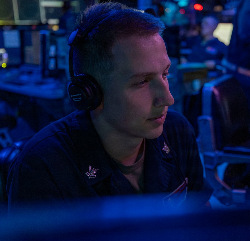 Benfold Sailors Stay Vigilant