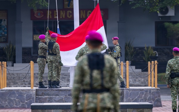 MRF-D Marines participate in Indonesian Independence Day ceremony, field meet during platoon exchange
