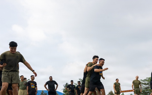 MRF-D Marines participate in Indonesian Independence Day ceremony, field meet during platoon exchange